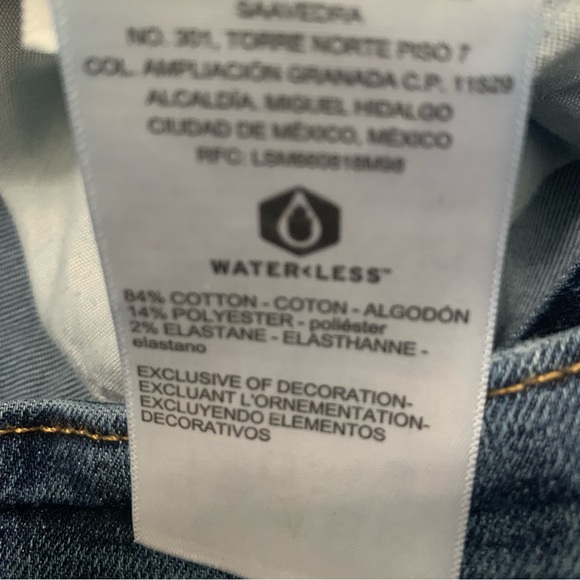 Denizen from Levi’s Mid-Rise Boyfriend Distressed Cuffed Jeans 12 W31 - Picture 9 of 11